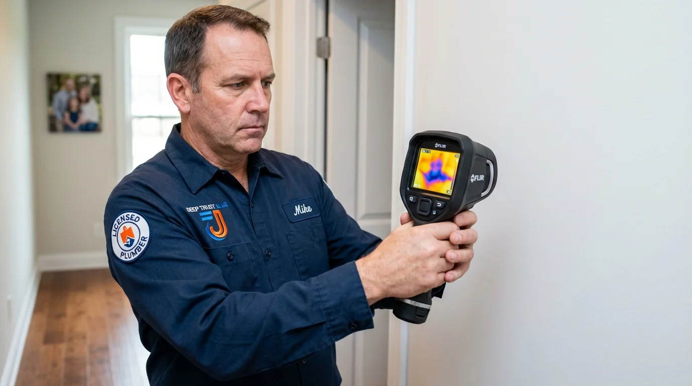 Thermal imaging leak detection by Johns Plumbing LLC in Haverhill